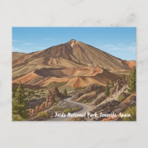 Parc national de Teide Tenerife Espagne Carte post