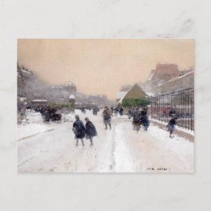 Postale Paris sous la neige ~ Paris sous la neige Carte po