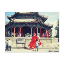 Pavillons du palais d'été de Pékin pagode carte po