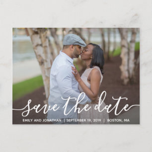 Postale Paysage photo mariage Enregistrer la date carte po