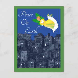 Postale Peace on Earth Angel avec carte plat Dove
