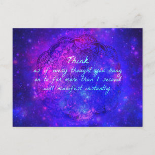 Postale PENSER - Carte de manifestation Good Vibes