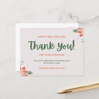 Postale Personnalisez une carte de vœux Bonne Année verte