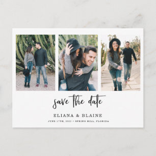Postale Photo mariage Enregistrer la date Annonce Carte po