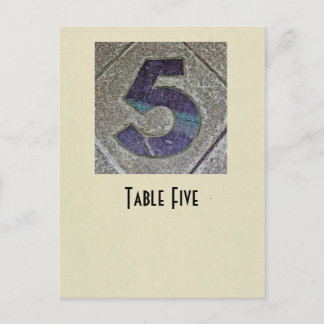 Postale photo numéro 5 carte de table