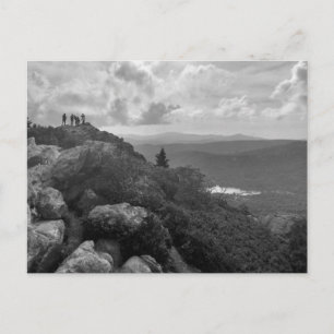 Postale Photographie en noir et blanc de paysage sur carte