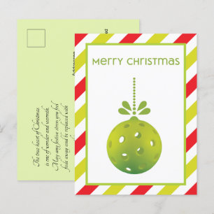 Postale Pickleball moderne, texte personnalisé Carte posta