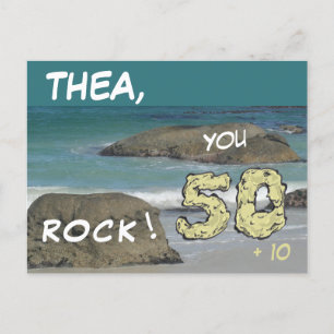 Postale Plage de Boulders - 60 ans, Vous DÉTONNEZ - Carte 