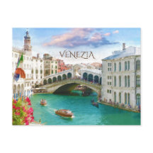 Pont du Rialto à Venise | Venezia, Italie Carte po