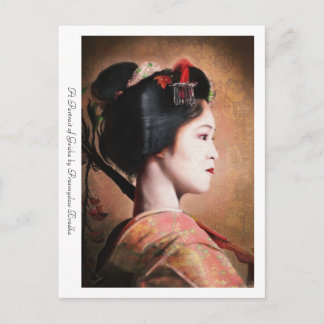 Postale Portrait de Geisha japonaise orientale carte posta