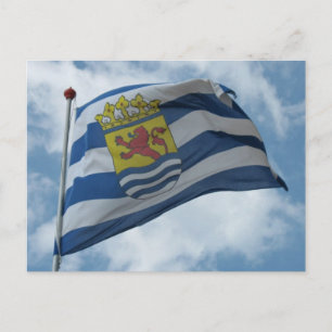 Postale Province officielle de Zélande Carte photo du drap