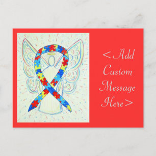 Postale Puzzle Awareness Ribbon Angel Custom Art Carte pos