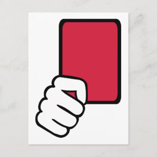 Postale Référence carte rouge