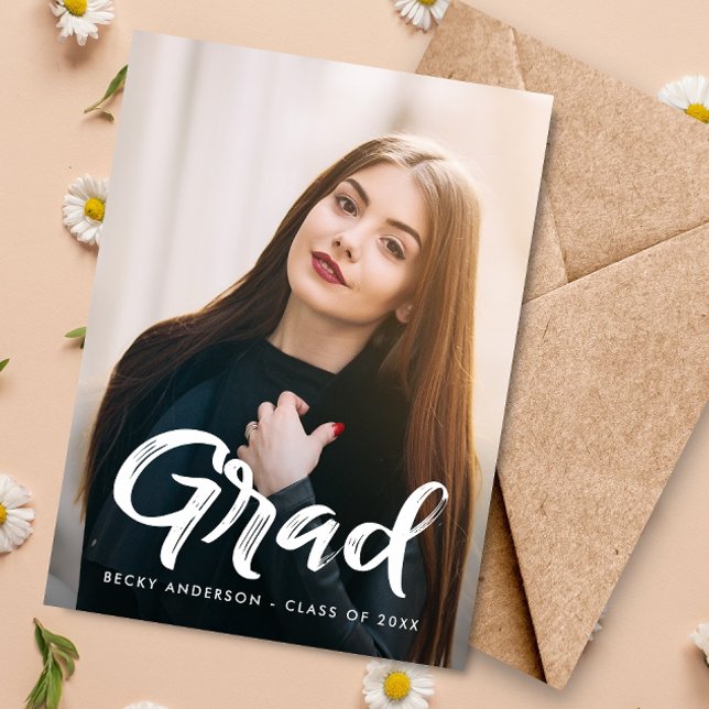 Postale remise de diplômes enregistrer la date carte posta (Créateur téléchargé)