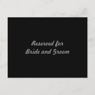 Postale Réservé pour la carte de mariée et de chambre