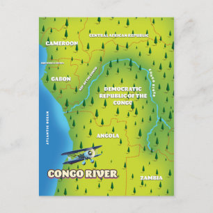 Postale Rivière Congo Belle carte vintage