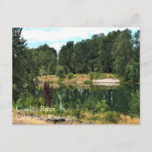 Postale Rivière Cowlitz, Castle Rock, Washington Carte pos