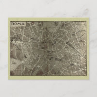 Rome, Carte datant de la fin du 19ème siècle