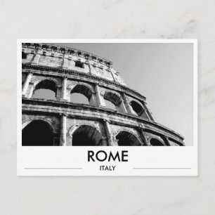 Postale Rome Italie Colosseum Photo en noir et blanc Carte