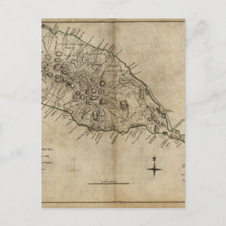 Postale Saint Christopher (Saint-Kitts), carte des Caraïbe