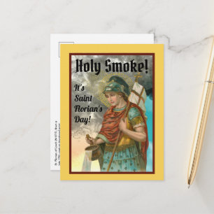 Postale Saint Florian avec seau (Fumée ; M 019) Carte post