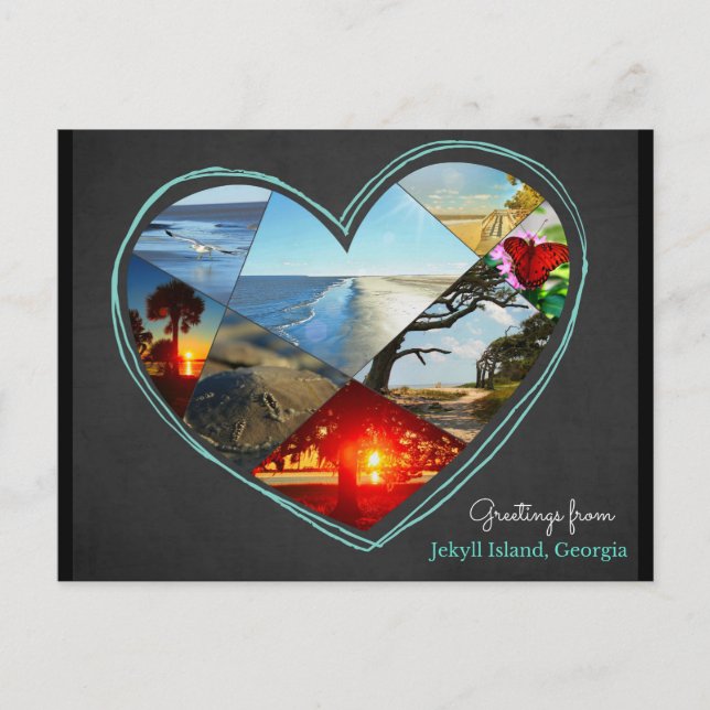Postale Salutations de Jekyll Island, Géorgie ♥ Carte post (Devant)