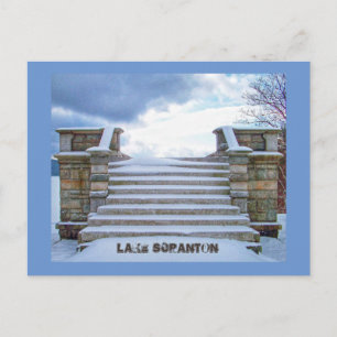 Postale Scranton PA-Lac Scranton Carte Postale-Belvédère