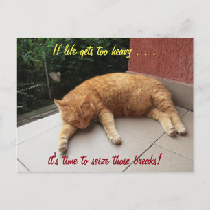 Postale Si la vie devient trop lourde Inspiration Carte Po