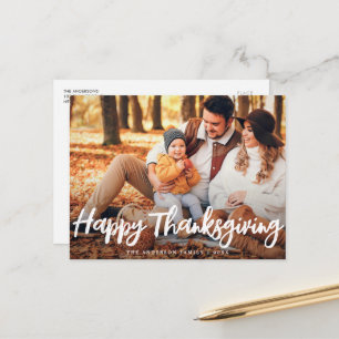 Postale simple carte de vœux de Thanksgiving photo