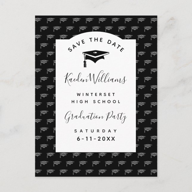 Postale Simple Graduation Enregistrer la date Carte postal (Devant)