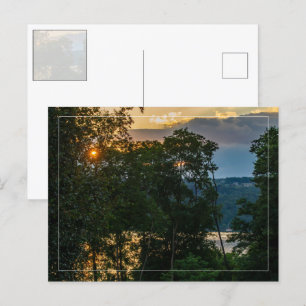 Postale Soirée d'été de la rivière Hudson avec carte posta