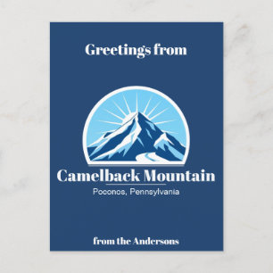 Postale Station de ski Camelback Mountain Poconos Carte po