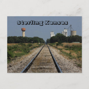 Postale Sterling Kansas Ouest de la ville CARTE POST