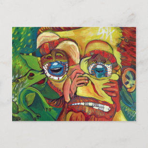 Postale Subtil Vincent Van Gogh illusion optique Carte pos