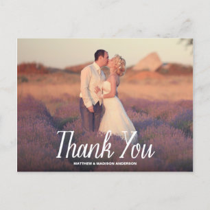 POSTALE SUCRE ET SIMPLE CARTE POST MERCI MARIAGE