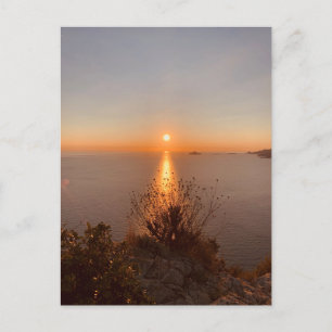 Postale Sunset At French Riviera in Cassis France Carte po