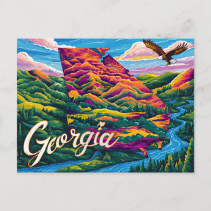 Postale Superbe carte de Géorgie Art