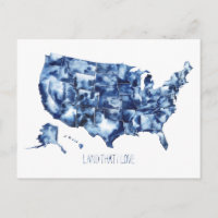 Terre que j'aime - Carte des États-Unis