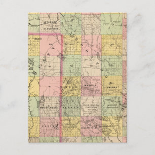 Postale Terres en bois 4 Carte Atlas