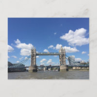 Tower Bridge London Thames River UK Photo Carte po