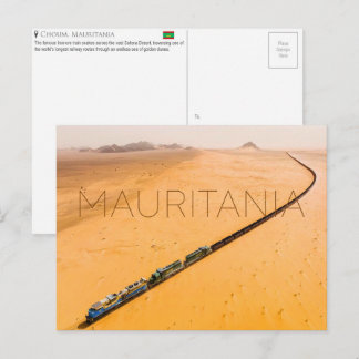 Postale Train de minerai de fer, Choum, Mauritanie Carte p