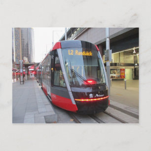 Postale Tramway Sydney Light Rail à Circular Quay Carte po