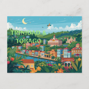 Postale Trinidad et Tobago un pays insulaire  Carte postal