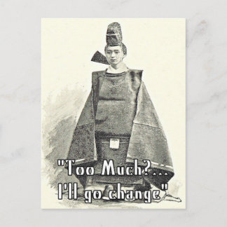 Postale Trop de choses que je changerai. Carte de voeux dr