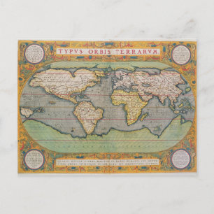 Postale Typus Orbis Terrarum, carte du monde