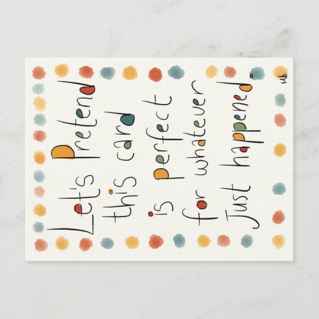 Postale Une carte CHAQUE occasion. (Devant)