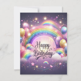 Postale Une carte d'anniversaire vibrante