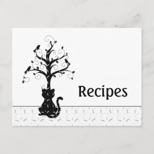 Postale Une carte de recette de l'imagination de Kitty