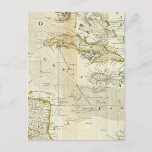 Postale Une Carte Précise De La Section Sud De L'Amérique 