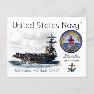 Postale USS GEORGE H.W. BUSH AIRCRAFT TRANSPORTEUR - Carte